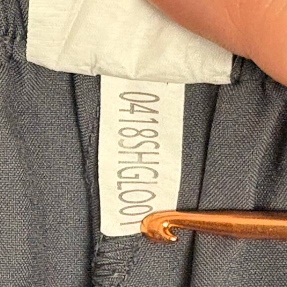 Spread Good Cheer Women’s Size Petite Large Grey Polyester Cargo Scrub Pants - Picture 8 of 8